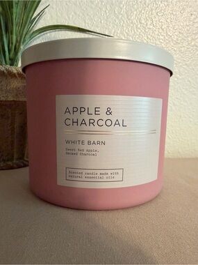 NEW Bath & Body Works Apple & Charcoal 3 Wick Candle